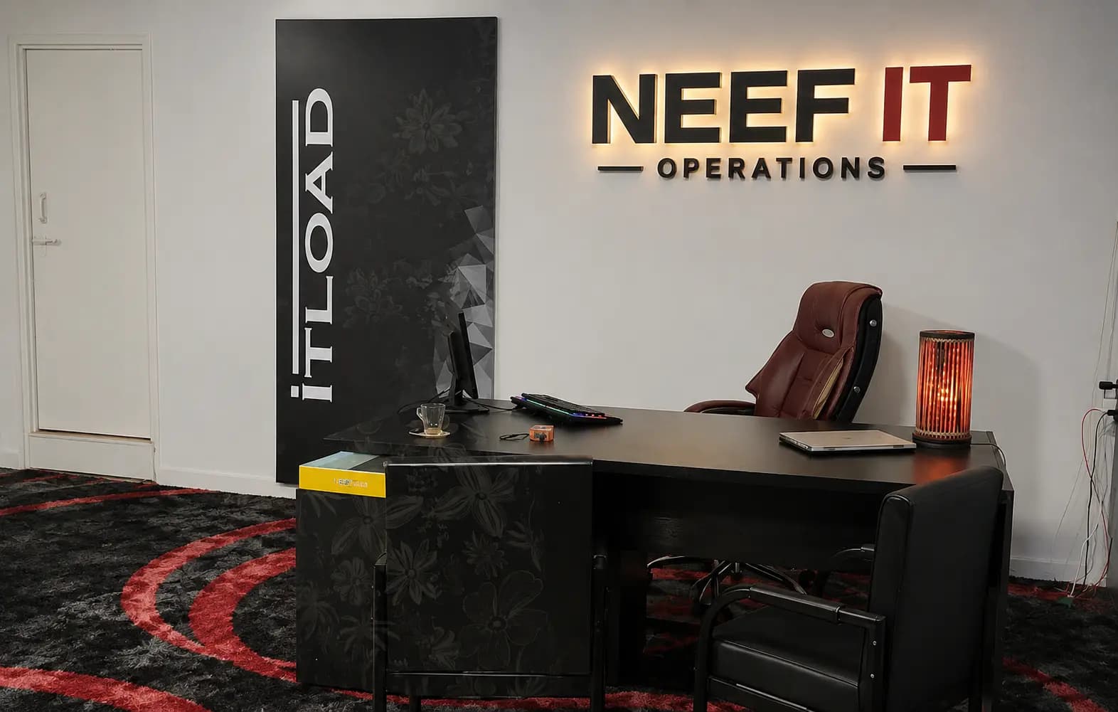 Neef It operations desk where the Sylhet team monitors the fiber broadband network
